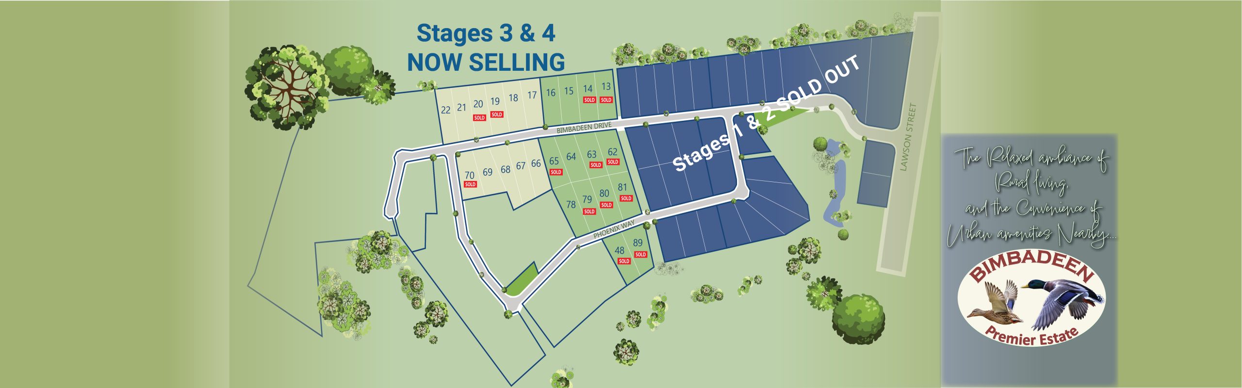 Bimbadeen Premier Estate 1 site plan